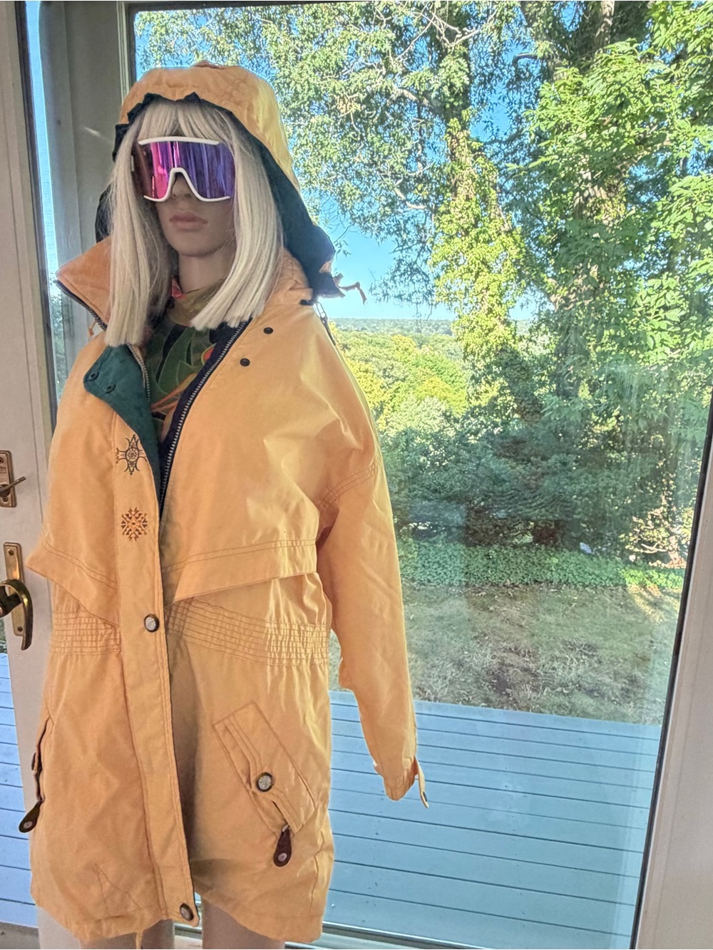 Obermeyer Women's Yellow Hooded Ski Jacket
